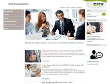 Tablet Screenshot of dkv-online.de